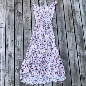 Floral Pink Maxi-Dress